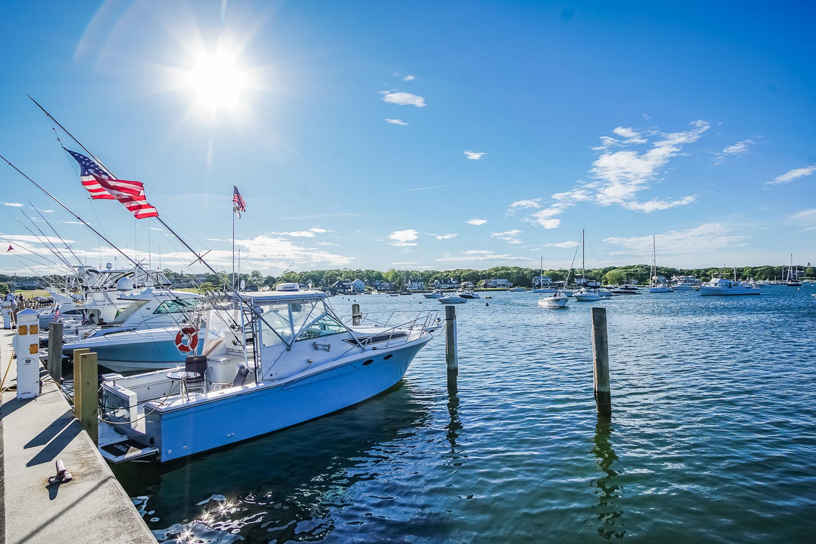 A beautiful and relaxing view from VRI's Harbor Landing Resort in Massachusetts.